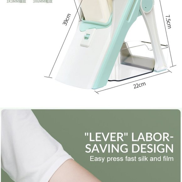 Pro Chef 5 In 1 Cutter Kitchen Multifunction Vegetable Chopper Manual Food - Picture 10 of 15